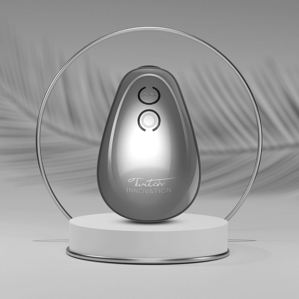 Twitch 1 - Silver USB Rechargeable Suction Vibrator